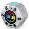 Pomodoro Cube Timer | ADHD Focus Timer | 3/5/10/25/60 Min | Mute, Vibration & Sound Alert – Silver