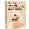 Affirmations Cards for Women: Badass Daily Affirmations Card Deck Self-Development and Educational Flash Cards | Funny Gift for Women