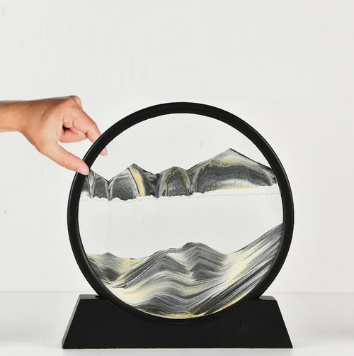 3D Quicksand Hourglass Art