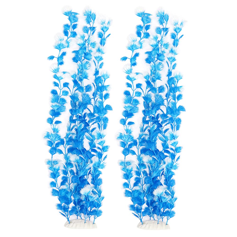 Blue Feather 20" Tall Aquarium Plant Duo