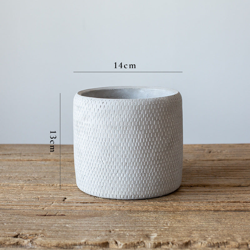 Chic Vintage Cement Planter