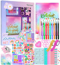 Nsrzua Gifts for 8 9 10 11 12 13 14 Year Old Girl - DIY Journal Kit for GirlsToys for Ages 8-14 Girls and Birthday Gifts for GirlsFun Cute Art & Crafts KitsScrapbook & Diary Supplies Toy Set